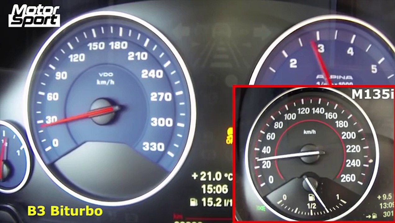 0-200 km/h : Alpina B3 Biturbo VS BMW M135i XDrive (Motorsport)