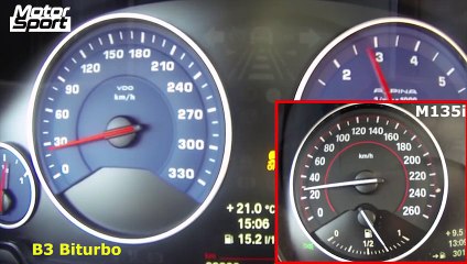 0-200 km/h : Alpina B3 Biturbo VS BMW M135i XDrive (Motorsport)