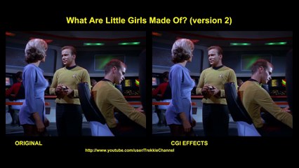 Star Trek - What Are Little Girls Made Of ? - visual effects comparison
