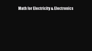 [PDF Download] Math for Electricity & Electronics [Read] Online