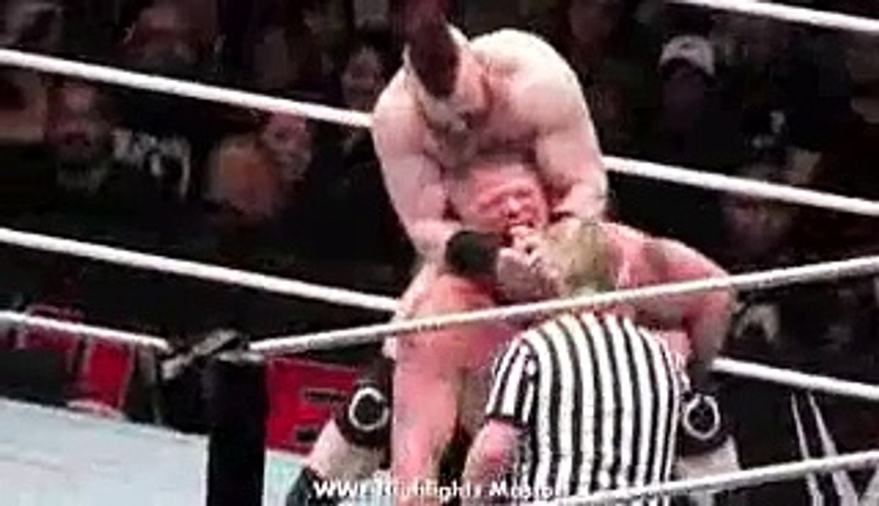 Brock Lesnar vs Sheamus - WWE Live Event 1_8_16- Houston, TX