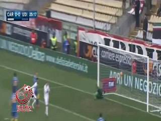 اهداف مباراة ( كاربي 2-1 أودينيزي ) الدوري الايطالي