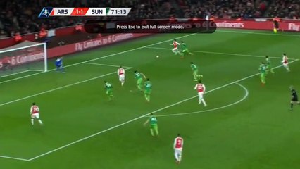 Aaron Ramsey Goal 2:1 Arsenal vs Sunderland