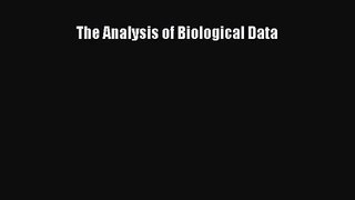 The Analysis of Biological Data [PDF] Online