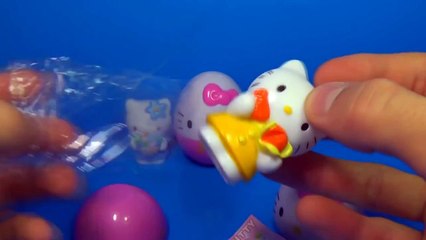 3 Surprise eggs HELLO KITTY!!! For Baby MymillionTV
