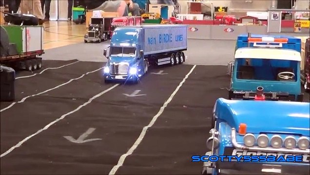 Rc Trucks @ leyland August 2015 Tamiya Wedico scaleART Carson RC LKW Wedico Cascadia Stunning Videos