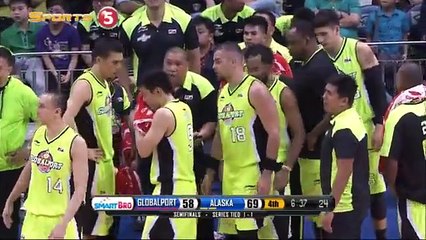 GLOBALPORT VS ALASKA - Q4   Philippine Cup 2015-2016 - Semis Game 3
