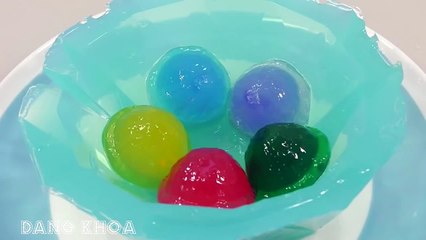 Làm bánh thạch rau câu bằng đồ chơi cho bé xem