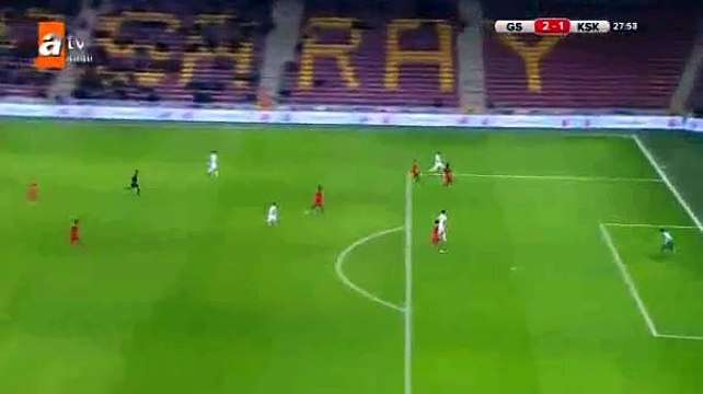 GOOOOAL Unal G. Goal - Galatasaray 2 - 1 Karsiyaka - 09-01-2016