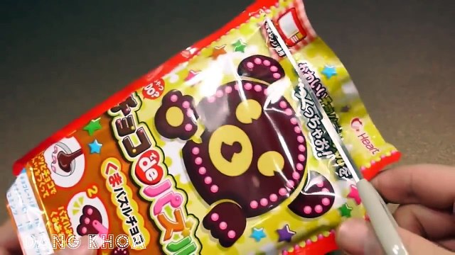 Làm kẹo Socola hình gấu trắng bằng đồ chơi nấu ăn Popin Cookin của Nhật Bản