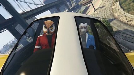 GTA 5 PC Online Funny Moments - Clapping Man & Defending the Hangar!