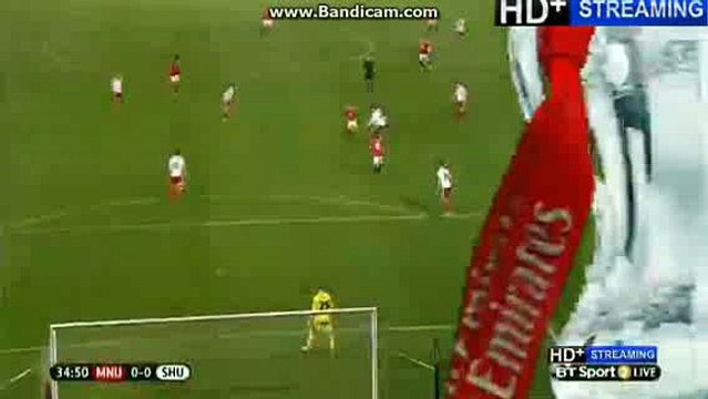 1st Half Goals Man Utd 0-0 Sheff Utd 09-01-2016