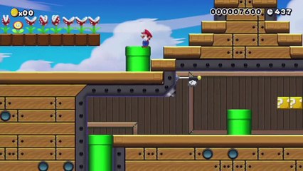 Super Mario Maker - Viewer Levels - Name: "bowser jr's airship" - ID: B10B-0000-017E-20CA