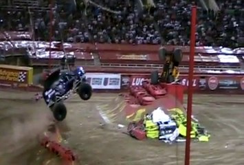 Mohawk Warrior Monster Truck Does a Double Backflip
