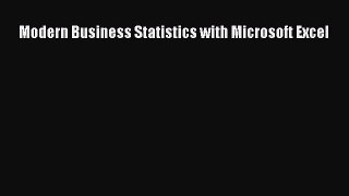 [PDF Download] Modern Business Statistics with Microsoft Excel [Download] Online