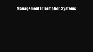 Management Information Systems [Read] Full Ebook