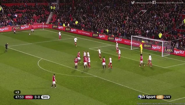 Daley Blind Fantastic Chance & Wayne Rooney Long Range Chance - Manchester United v. Sheffield United (FA Cup) 09.01.2016