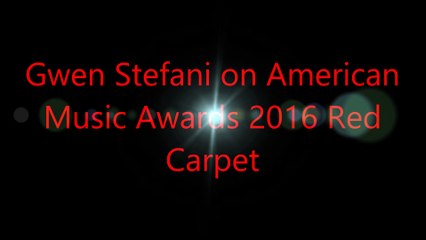 Gwen Stefani on American  Music Awards 2016 Red  Carpet