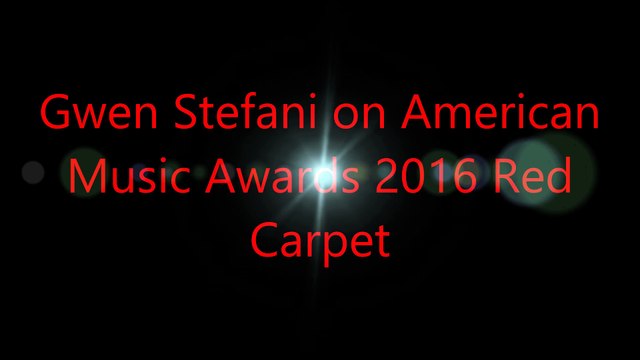 Gwen Stefani on American Music Awards 2016 Red Carpet