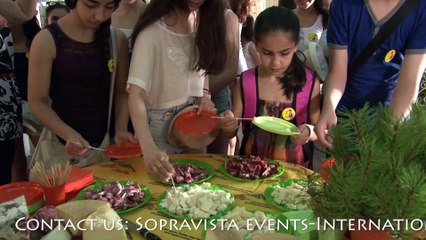 Degustation of typical Italian products - VI° International Summer Festival "Meet the tradition" 2015