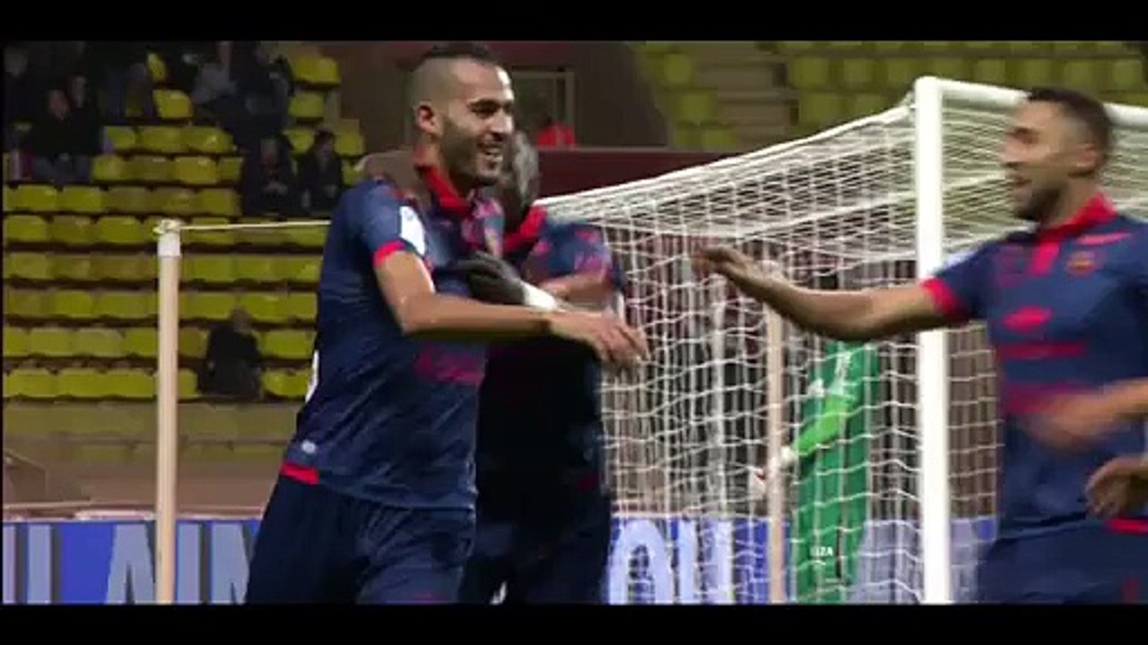 Khalid Boutaïb Goal - Monaco vs GFC Ajaccio 0-1 Ligue 1 09-01-2016