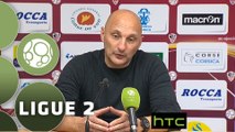 Conférence de presse AC Ajaccio - Havre AC (1-1) : Olivier PANTALONI (ACA) - Bob BRADLEY (HAC) - 2015/2016