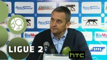 Conférence de presse AJ Auxerre - Valenciennes FC (1-1) : Jean-Luc VANNUCHI (AJA) -  (VAFC) - 2015/2016