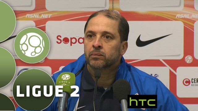 Conférence de presse AS Nancy Lorraine - Stade Lavallois (1-0) : Pablo CORREA (ASNL) - Denis ZANKO (LAVAL) - 2015/2016