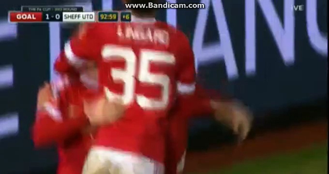 Wayne Rooney  Goal 1:0 | Manchester United vs Sheffield Utd (FA Cup) 09.01.2016 HD