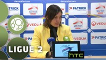 Conférence de presse Clermont Foot - Evian TG FC (4-1) : Corinne DIACRE (CF63) - Safet SUSIC (EVIAN) - 2015/2016
