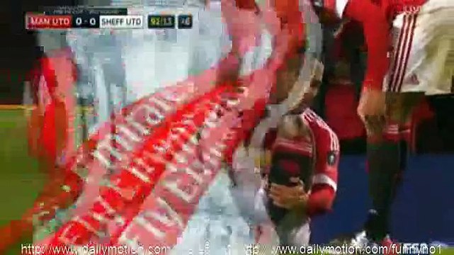 Wayne Rooney Goal Manchester United 1 - 0 Sheffield United FA Cup 9-1-2016