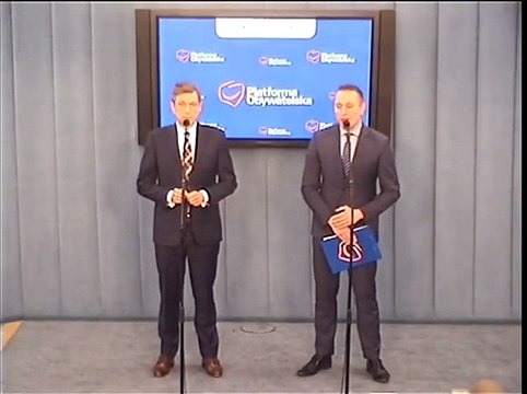 Poseł Krzysztof Brejza - konferencja z 9 grudnia 2015 r.