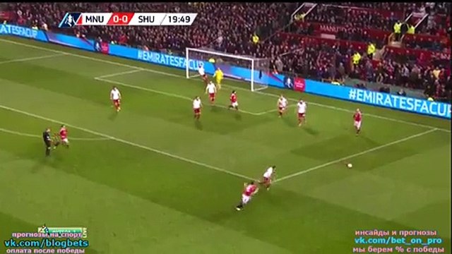 Manchester United 1 - 0 Sheffield United Highlights FA Cup 09-01-2016