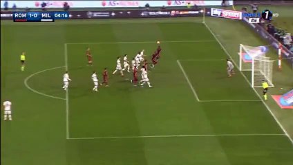 Antonio Rüdiger Goal - AS Roma 1-0 AC Milan - 09-01-2016