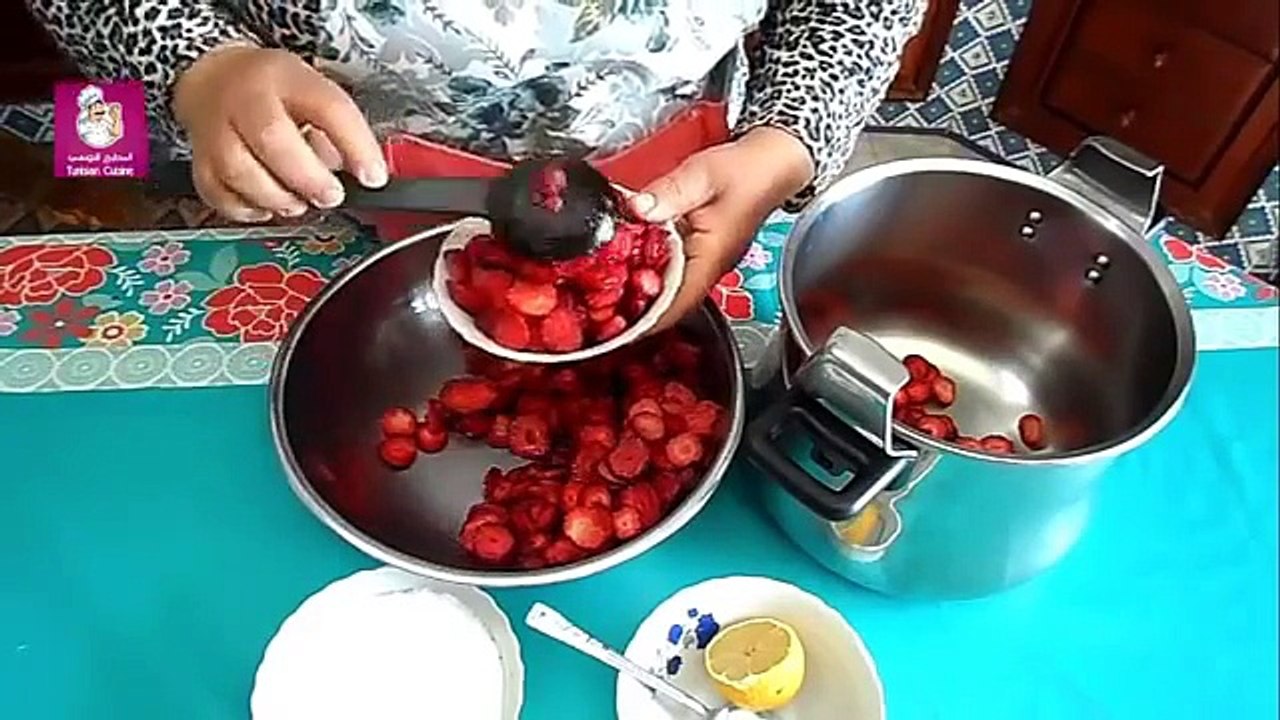 معجون الفراولة - مربى الفراولة بطريقة سهلة وصحية - Strawberry Jam - Confiture de Fraise