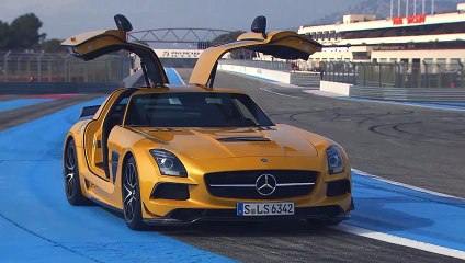 Mercedes SLS Black Series on Castellet Track (Motorsport)