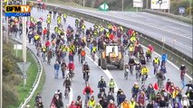 NDDL: le périphérique de Nantes bloqué par les manifestants