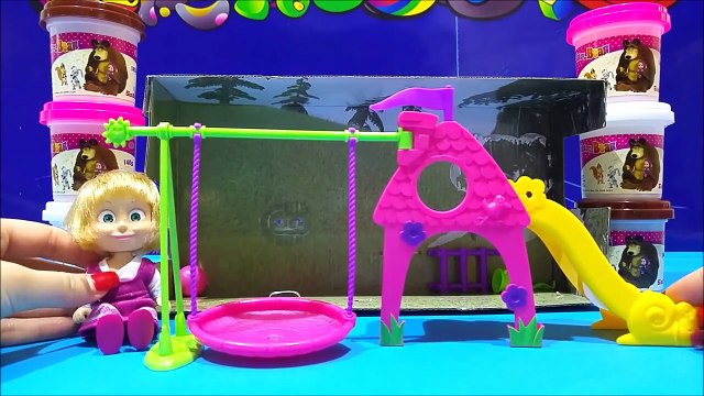 Masha and The Bear New 2016 Toys Video Playset Review Unboxing Маша и Медведь 2016 Игрушки