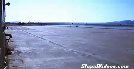 Soviet Helicopter Has Problems on Runway