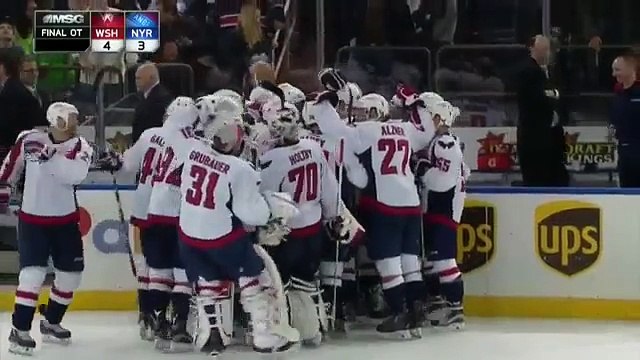 Alex Ovechkin Goal on Henrik Lundqvist (01:25/4th) - Washington Capitals at New York Rangers - 01/09/2016
