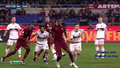 AS Roma 1 - 1	 AC Milan - Highlights - 09-01-2016