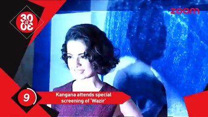 Kangana Ranaut attends special screening of 'Wazir' _ Bollywood News