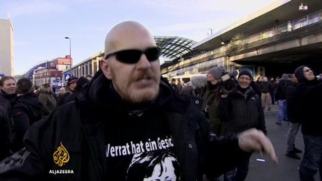 German far-right protest over sex attacks turns violent