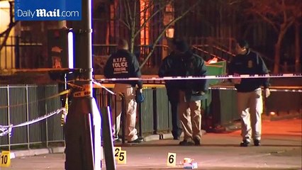 NYPD officer shot while breaking up mass brawl in The Bronx