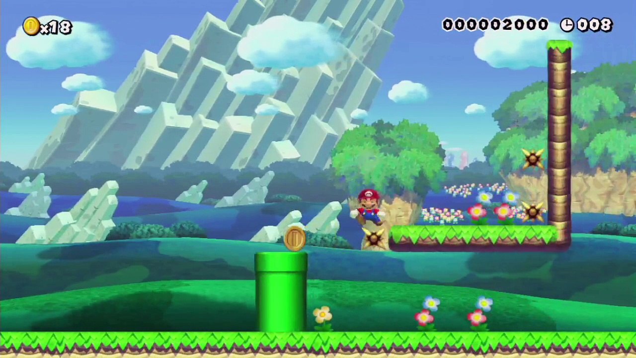 Super Mario Maker - Viewer Levels - Name: "The Perfect Speedrun Update 1.30" - ID: A10C-0000-0125-ECEF