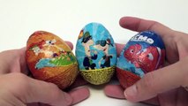 Surprise Eggs Phineas and Ferb and Finding Nemo Chocolate Eggs Surprise Eggs