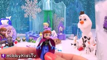 REAL ice FROZEN Surprises! Stacking Nesting Eggs at Frozen Castle by HobbyKidsTV