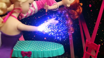 Frozen Anna & Spiderman TRAPPED Disney Princess Elsa Barbie Doll Magic Show & Failed Power