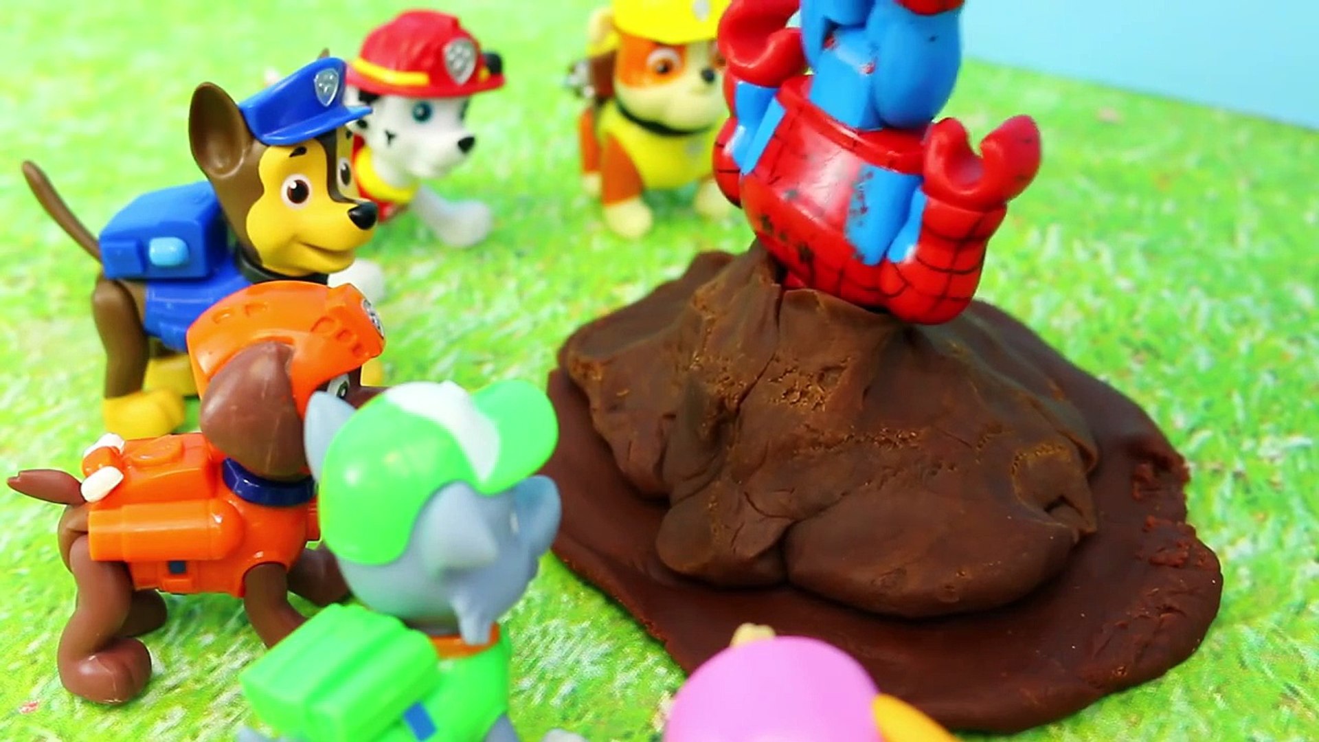 Paw Patrol Rubble & Rocky Rescue Duplo Lego Spiderman in Dirt Pile with  Bulldozer & Recycling Truck - Dailymotion Video