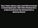 Download Glass Towns: Industry Labor and Political Economy in Central Appalachia 1890-1930s